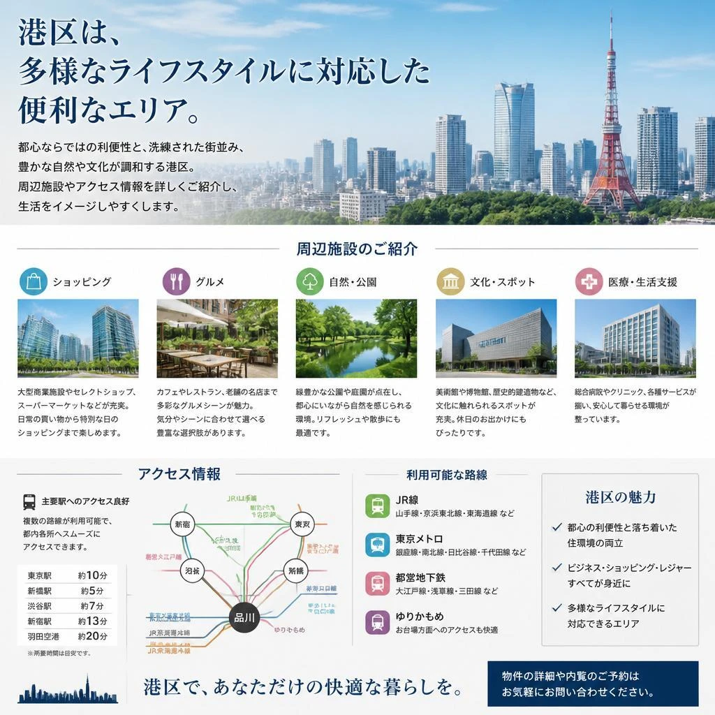 港区での生活スタイル