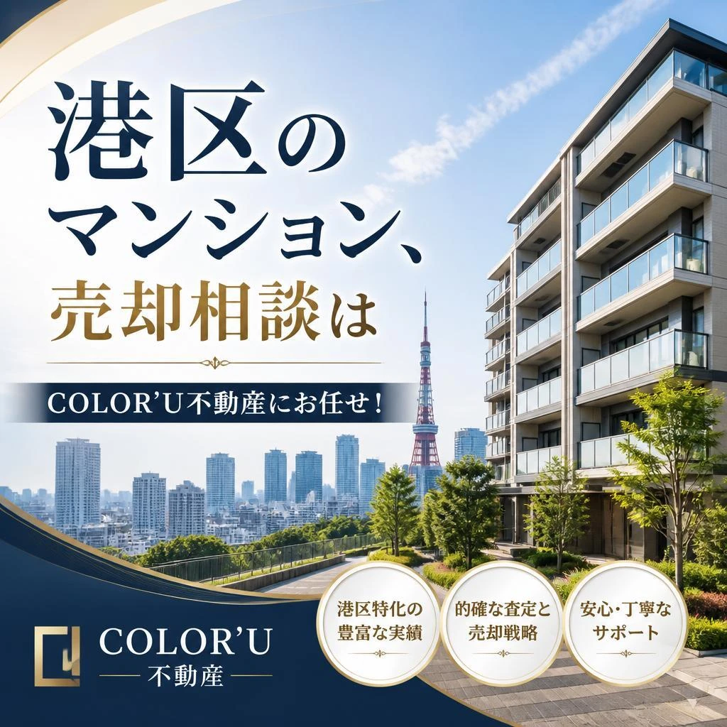 港区のマンション、売却相談はCOLOR’U不動産にお任せ！