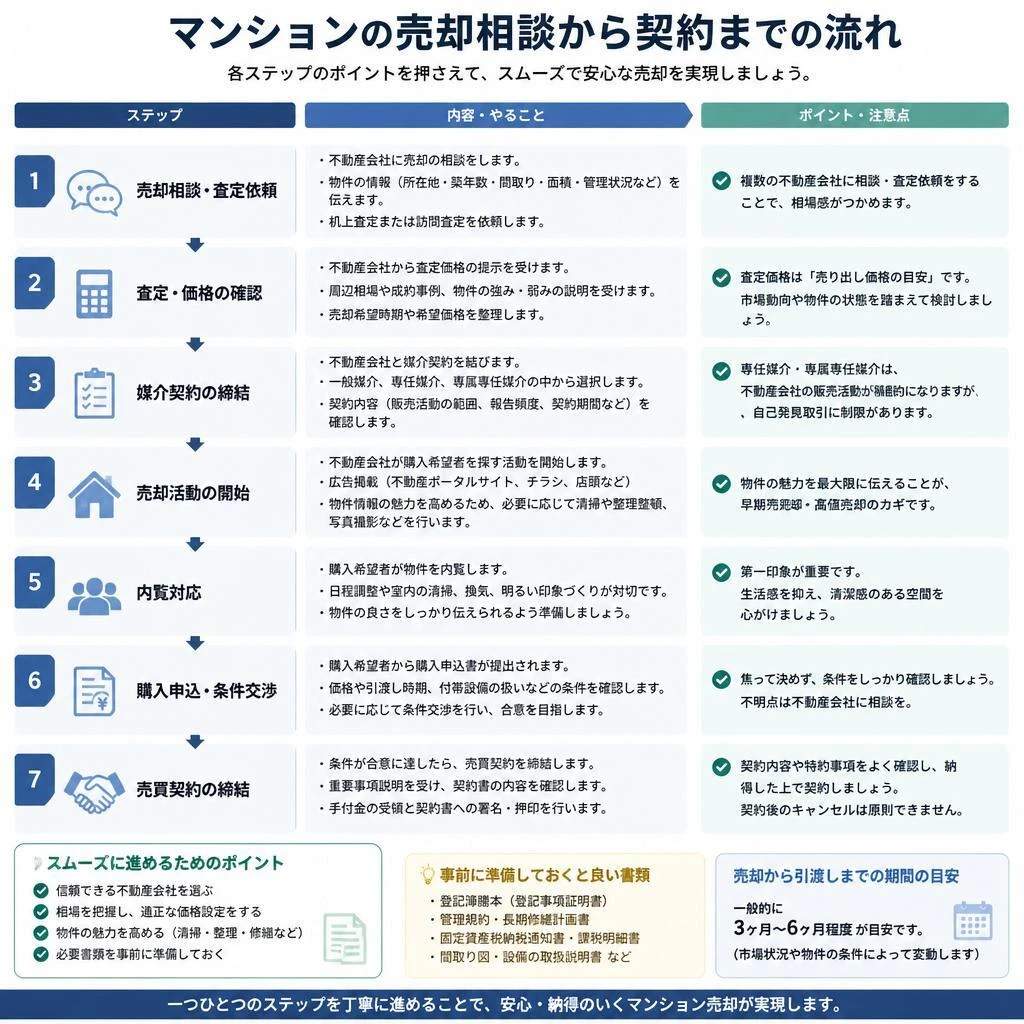 売却相談の流れ