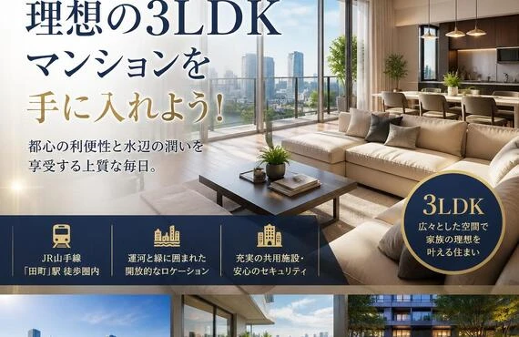 芝浦で理想の3LDKマンションを手に入れよう！