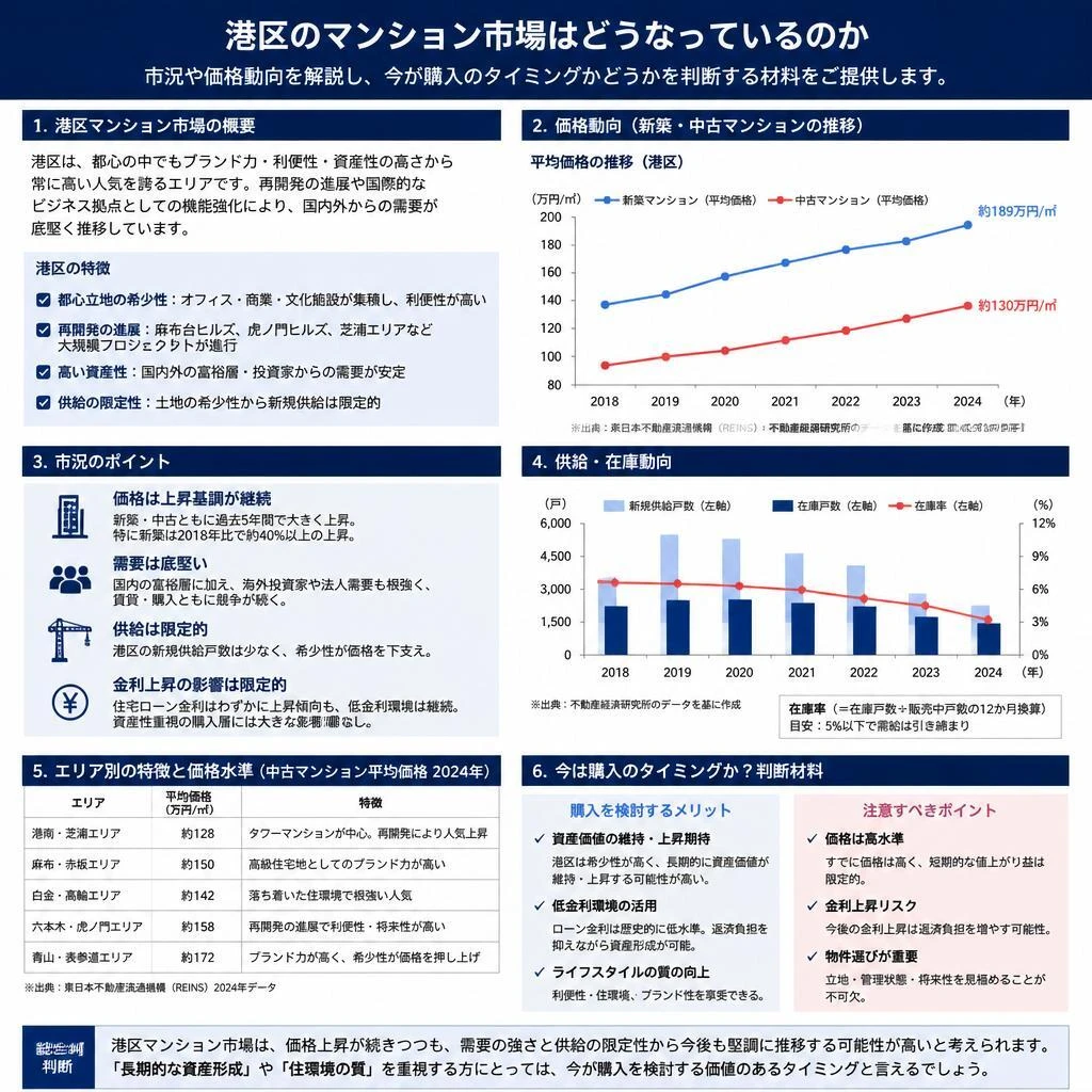 港区のマンション市場の現状