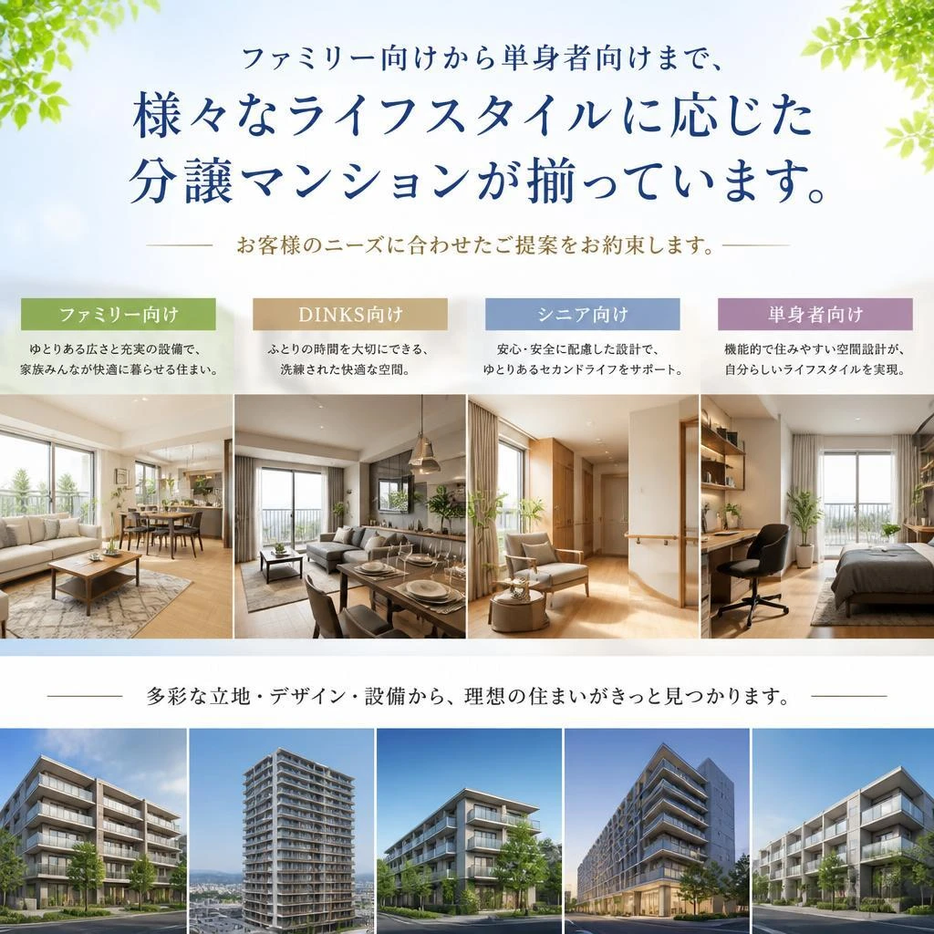 多様なライフスタイルに対応