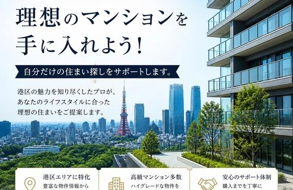 港区で理想のマンションを手に入れよう！自分だけの住まい探しをサポートします。