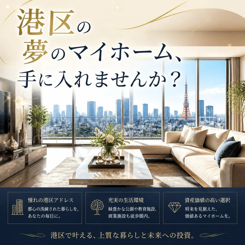 港区の夢のマイホーム、手に入れませんか？