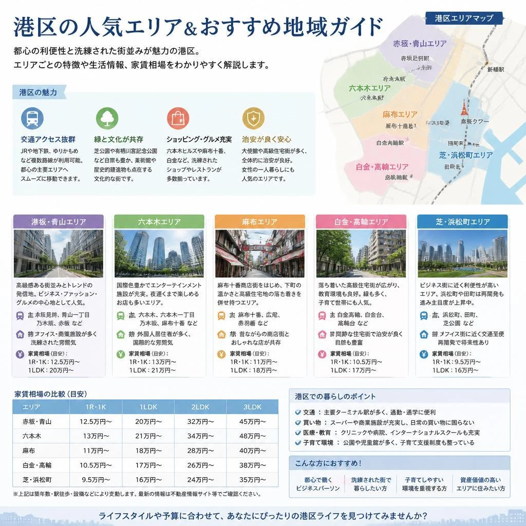 4. おすすめのエリア｜港区内での物件探し