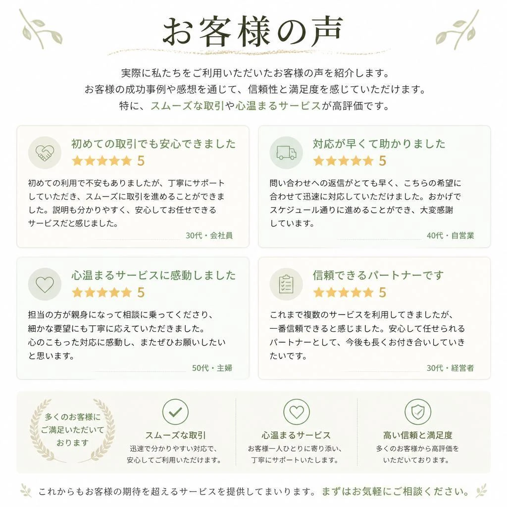お客様の声