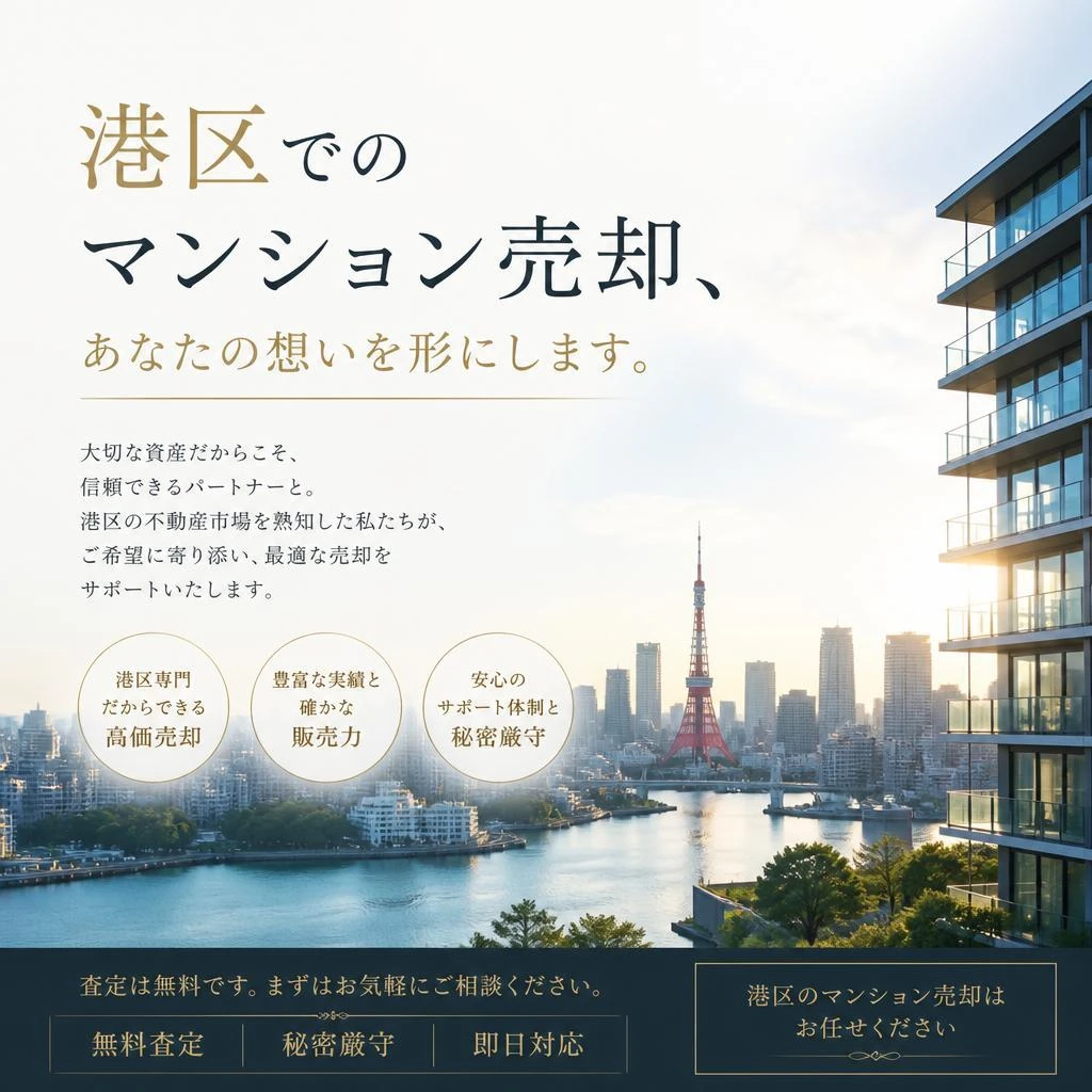港区でのマンション売却、あなたの想いを形にします。