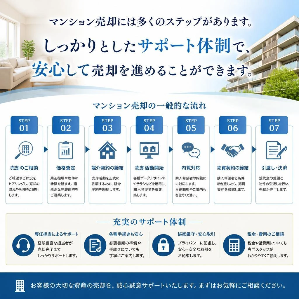 売却プロセスの詳細