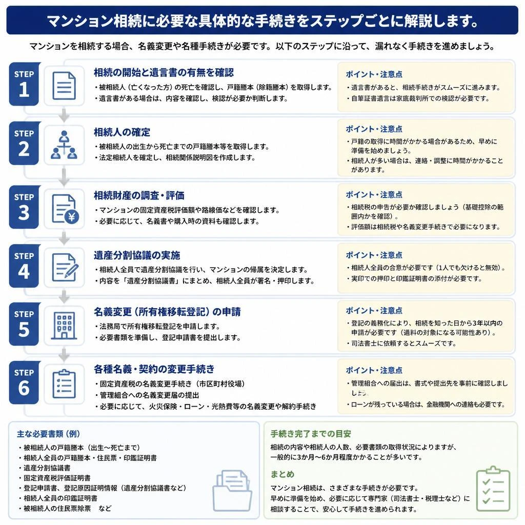 相続手続きのステップ