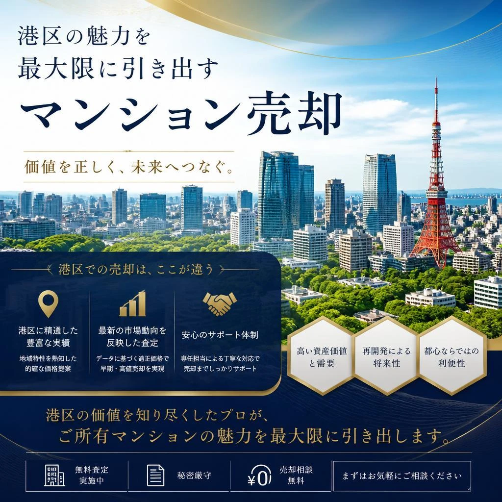 港区の魅力を最大限に引き出すマンション売却