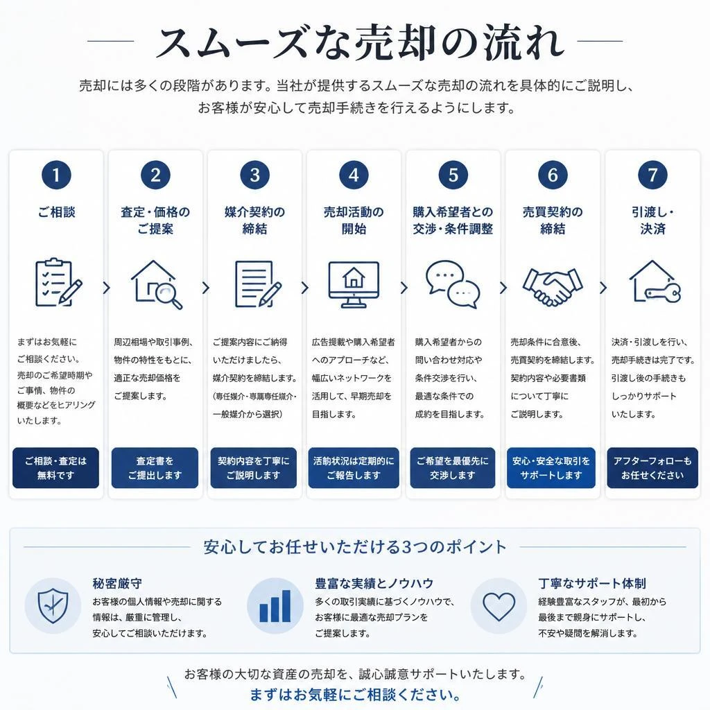 2. 売却の流れを徹底解説