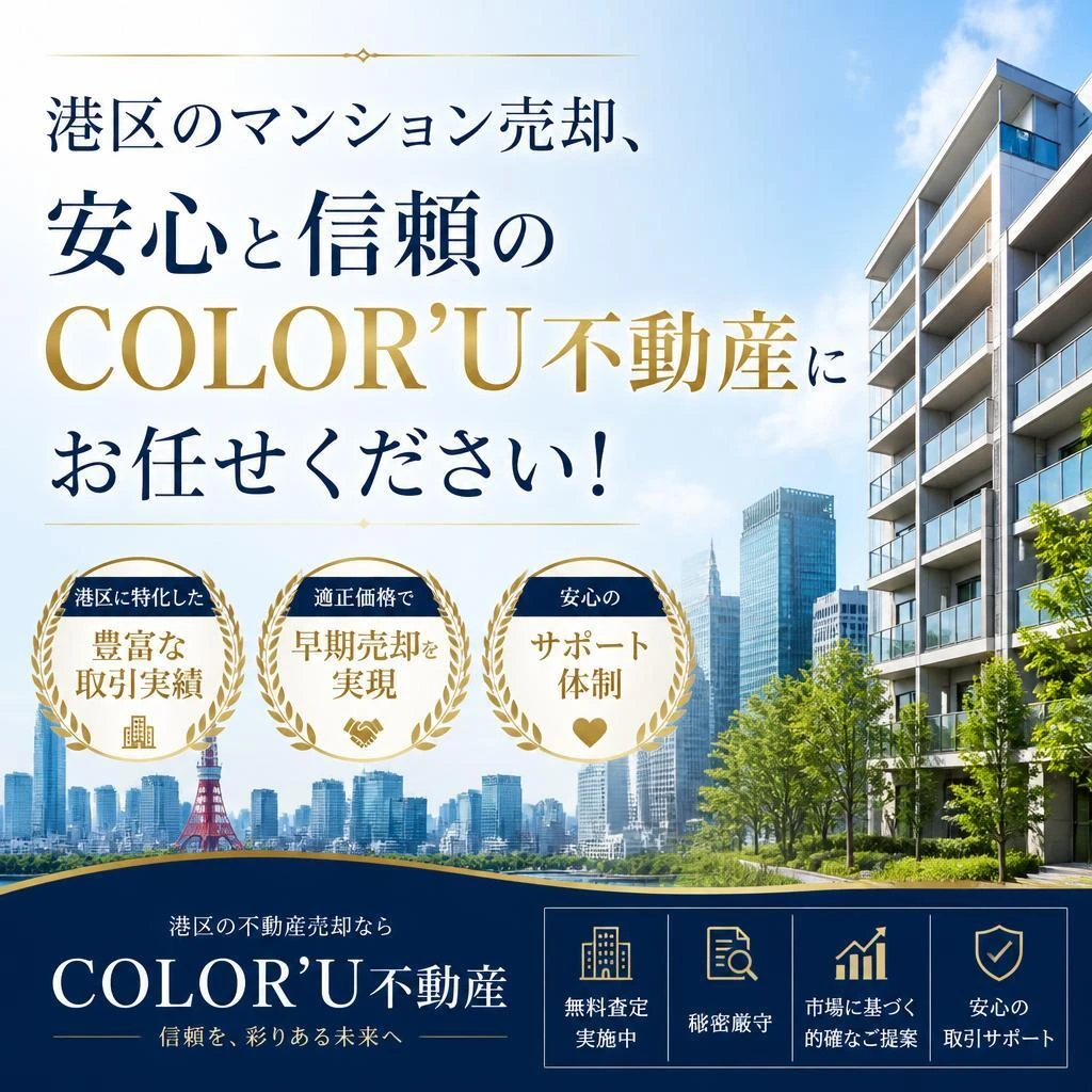 港区のマンション売却、安心と信頼のCOLOR’U不動産にお任せください！