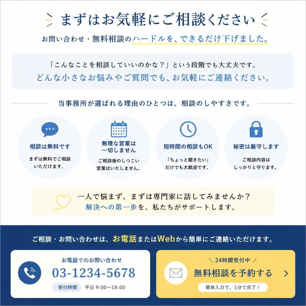 7. お問い合わせ・無料相談のご案内