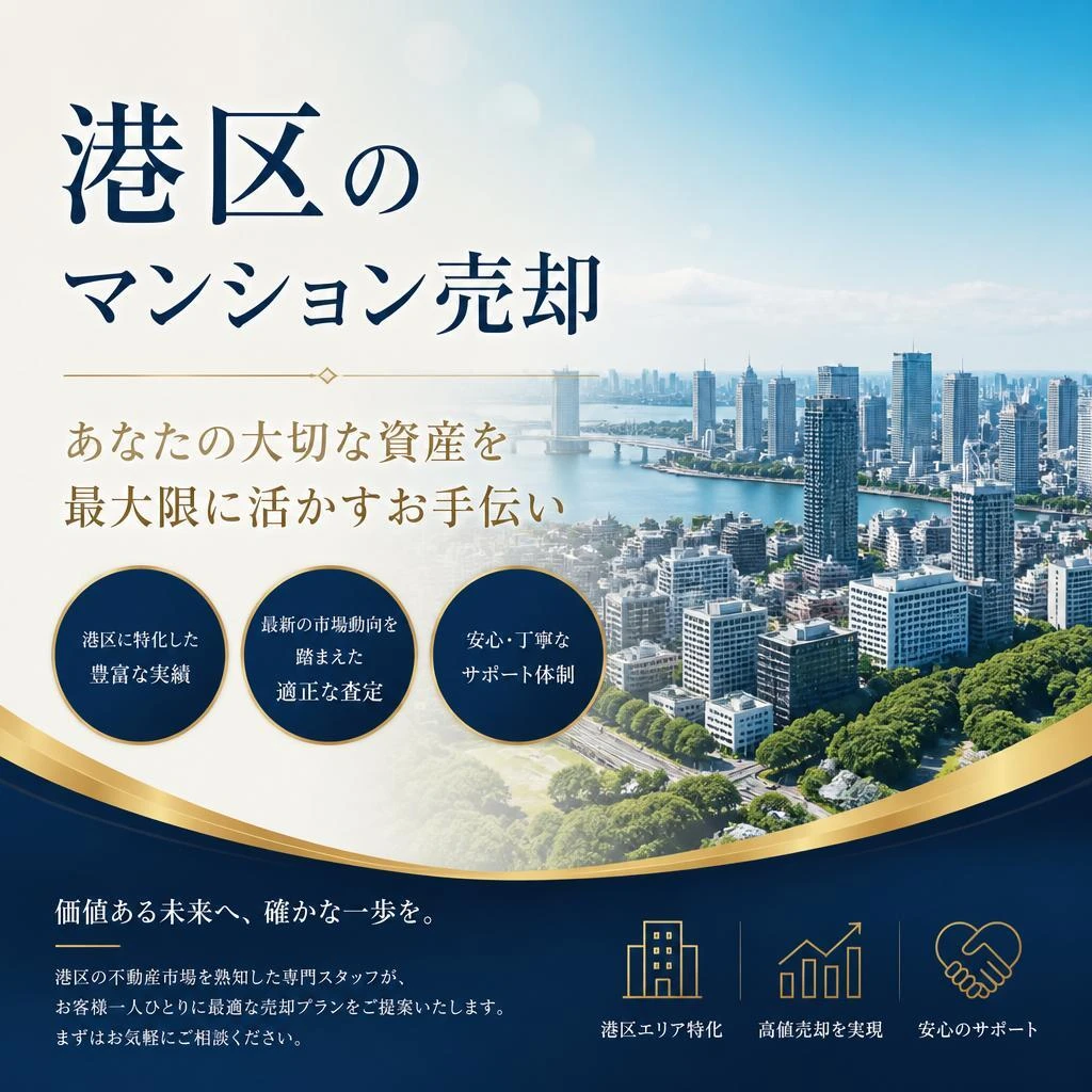 港区のマンション売却、あなたの大切な資産を最大限に活かすお手伝い