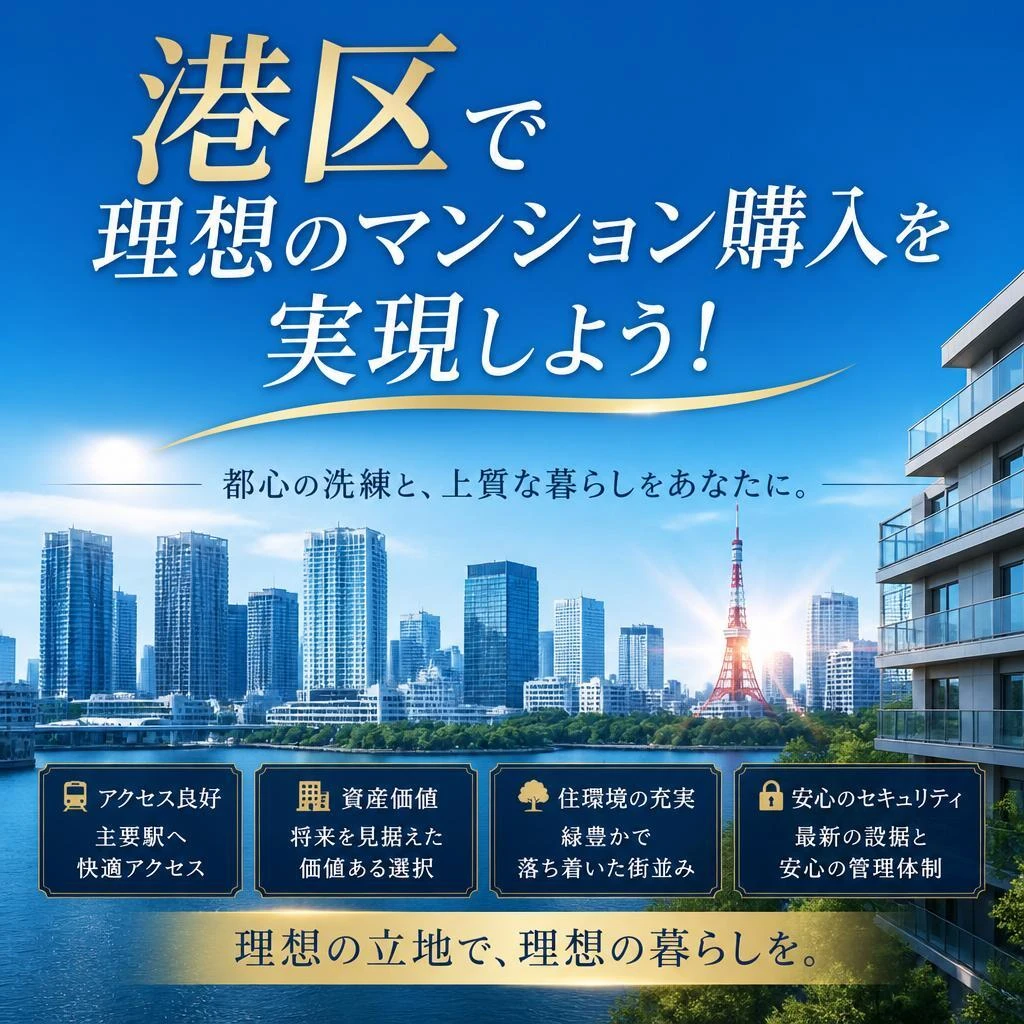 港区で理想のマンション購入を実現しよう！