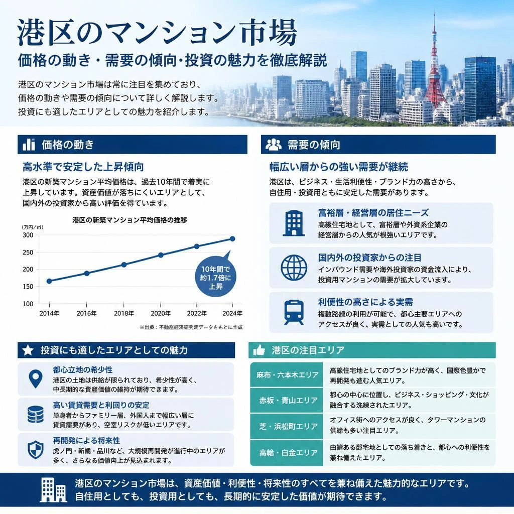 港区のマンション市場動向