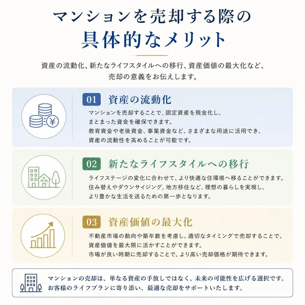マンション売却のメリットとは？
