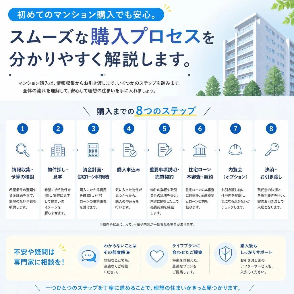 マンション購入の流れ