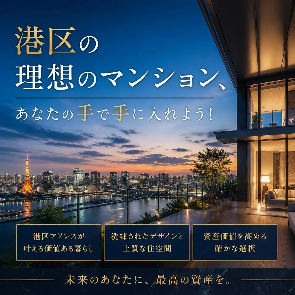 港区の理想のマンション、あなたの手で手に入れよう！