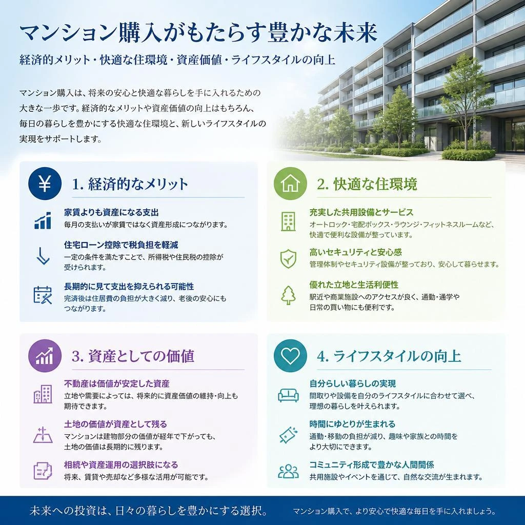 マンション購入のメリット