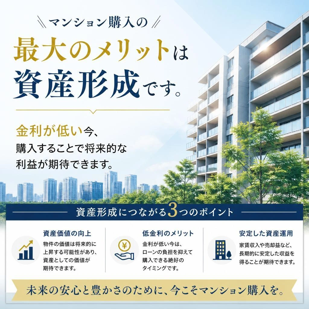 マンション購入のメリット