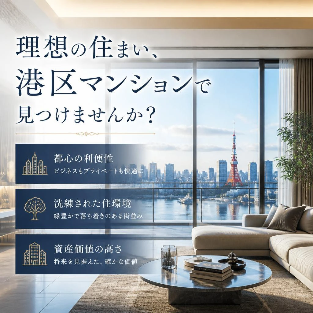 理想の住まい、港区マンションで見つけませんか？