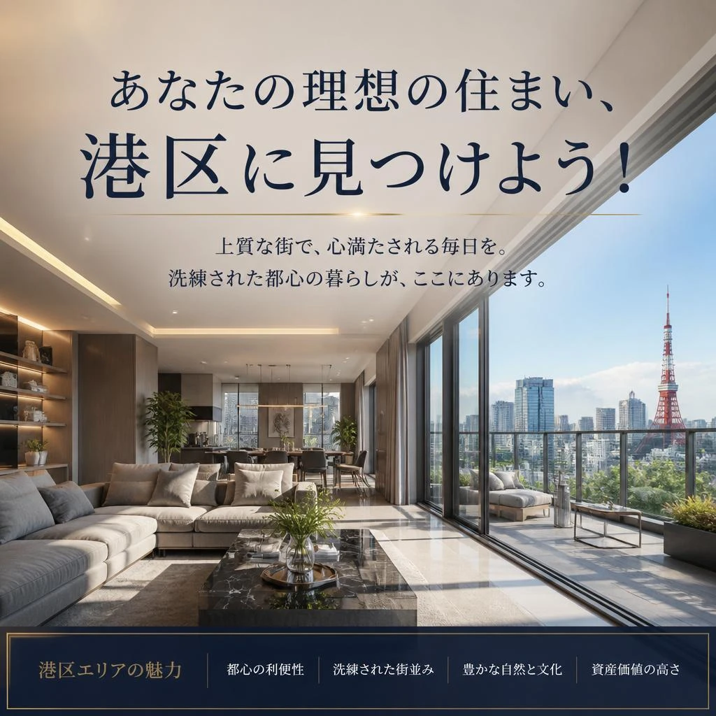 あなたの理想の住まい、港区に見つけよう！