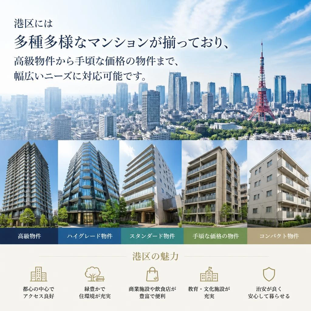豊富なマンション選択肢