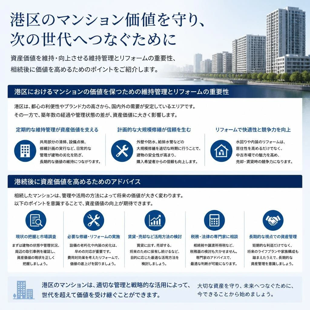 港区マンションの価値を保つためのポイント