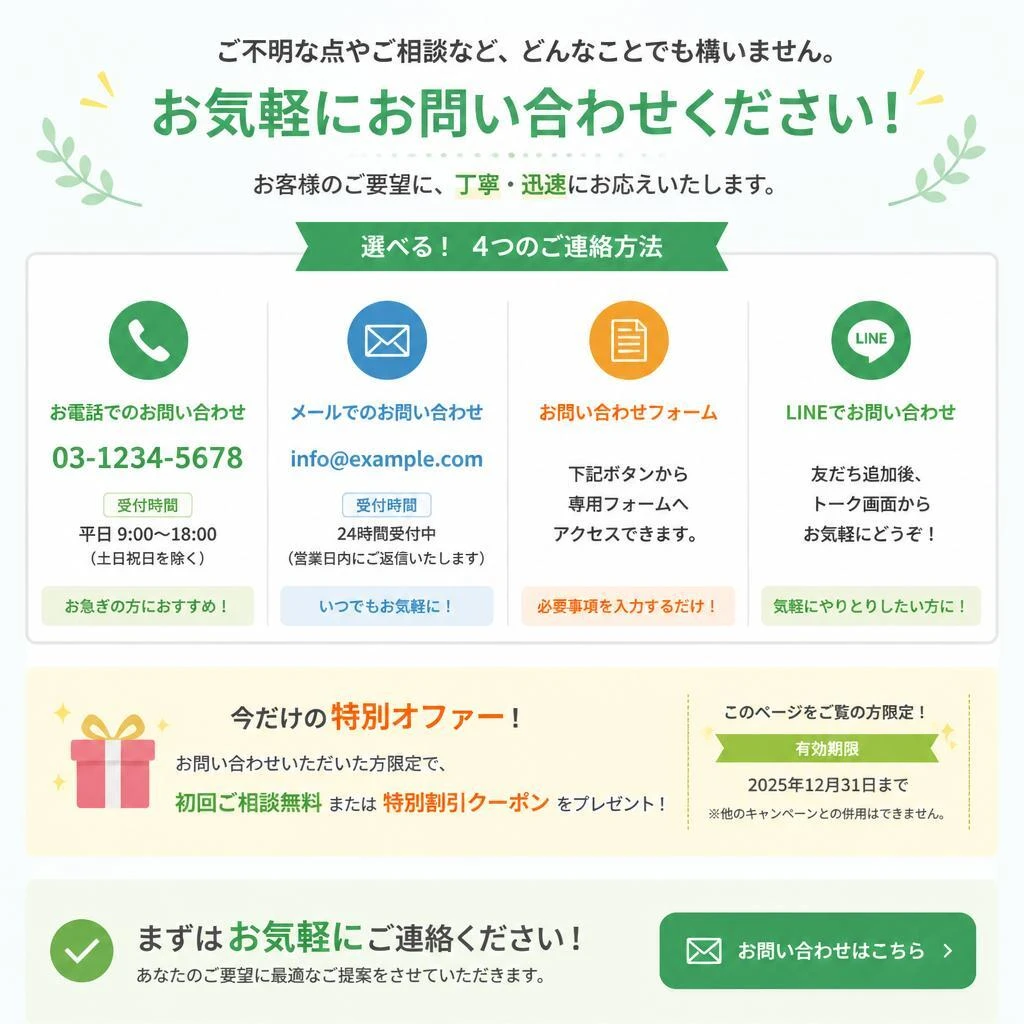 今すぐ相談しよう！