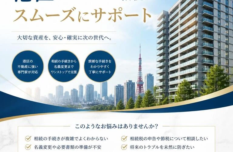 港区のマンション相続をスムーズにサポート