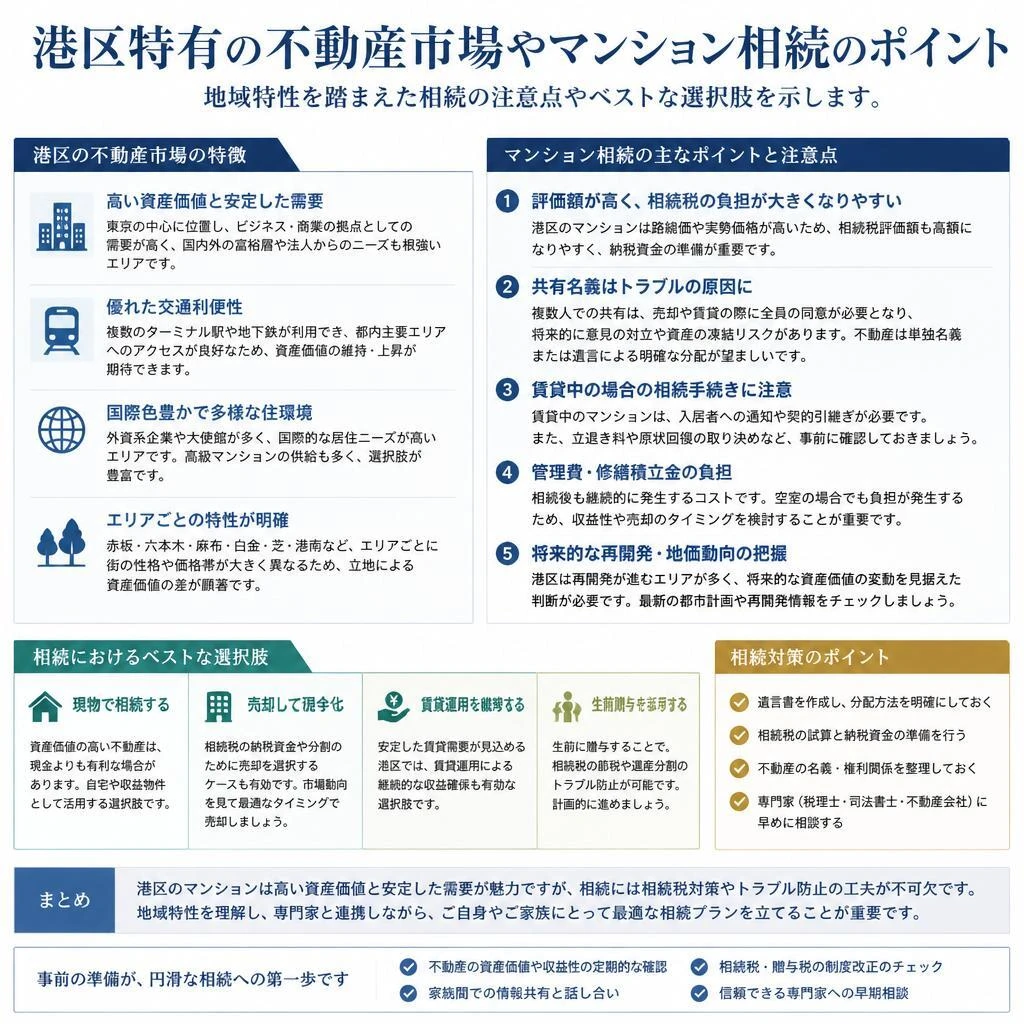 港区のマンション相続の特徴