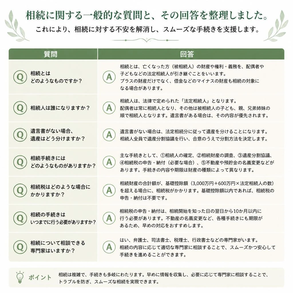 よくある質問 FAQ