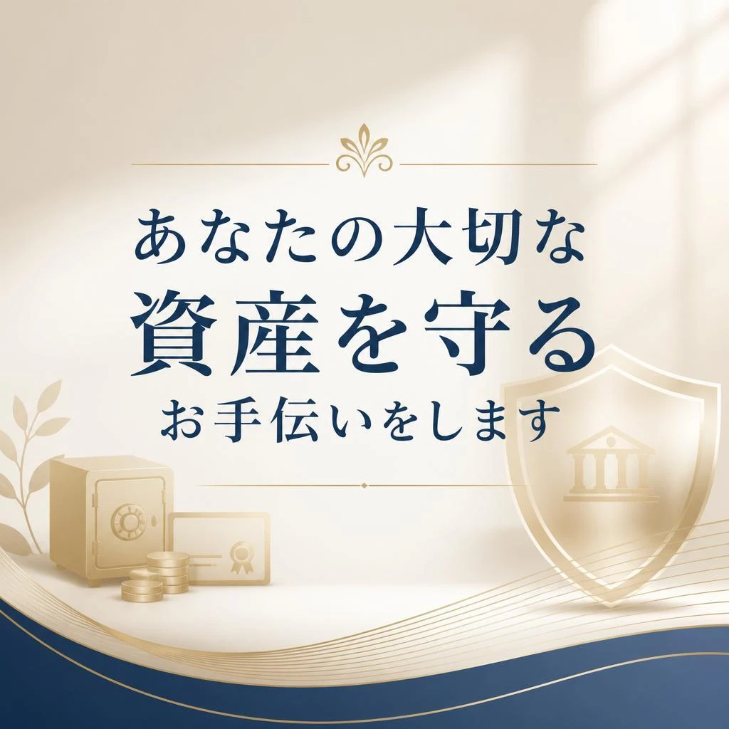 あなたの大切な資産を守るお手伝いをします