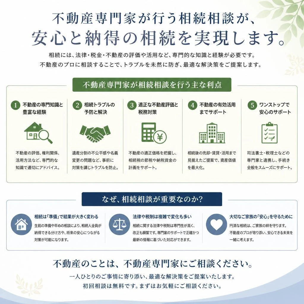 専門家による相続相談のメリット
