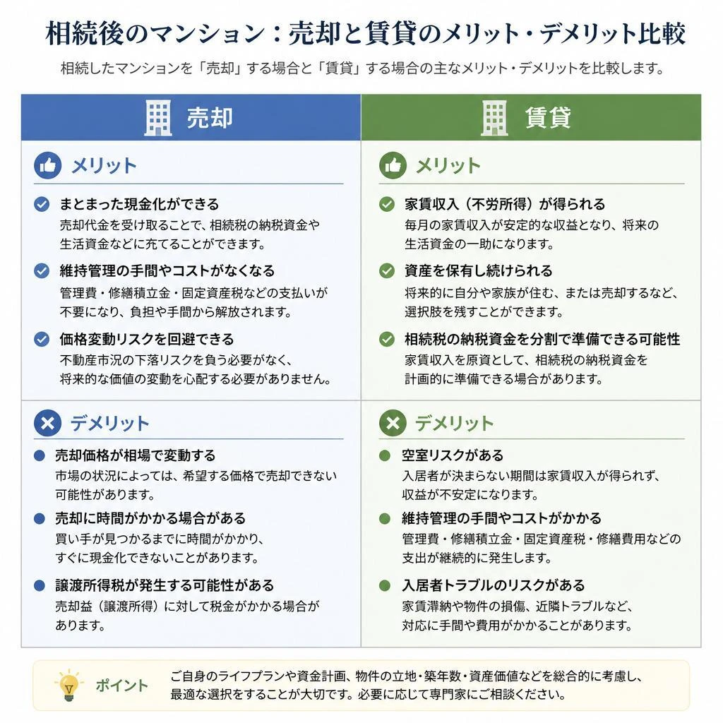 5. 売却と賃貸のメリット・デメリット