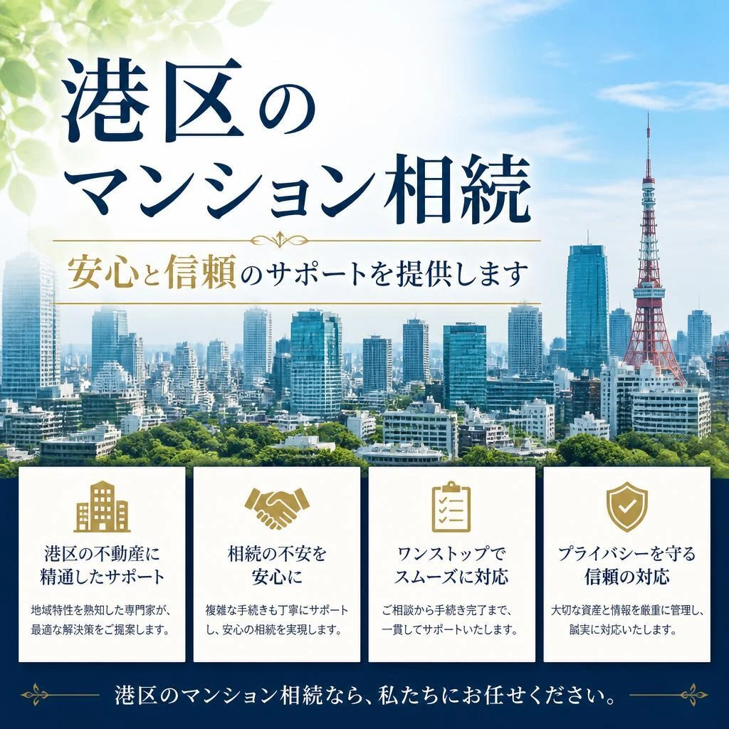 港区のマンション相続、安心と信頼のサポートを提供します