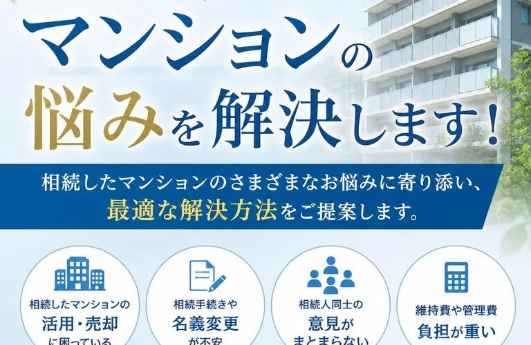 相続によるマンションの悩みを解決します！