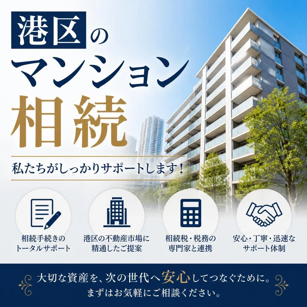 港区のマンション相続、私たちがしっかりサポートします！