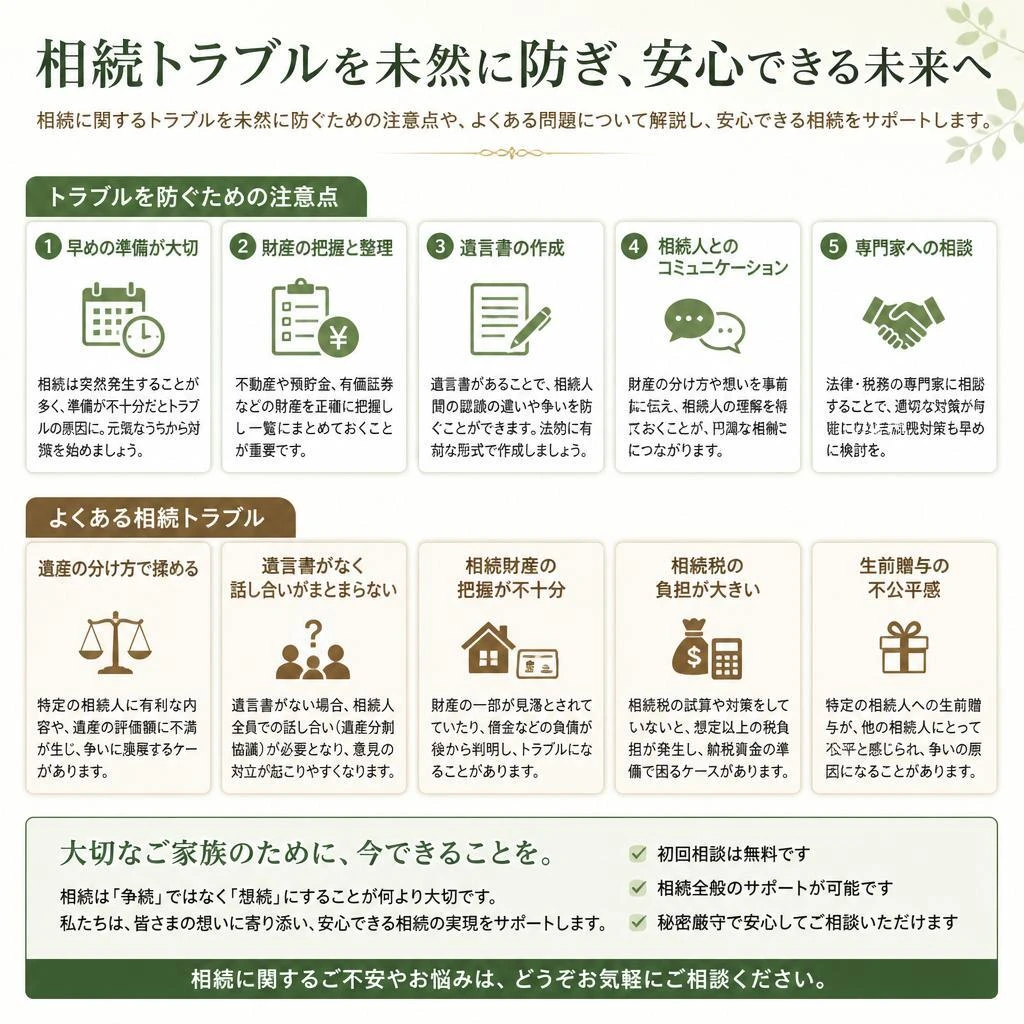 トラブルを避けるための注意点