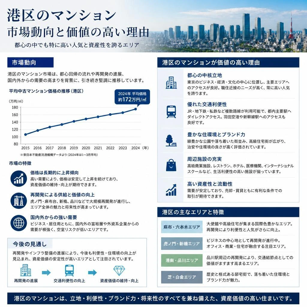 港区のマンション市場の魅力