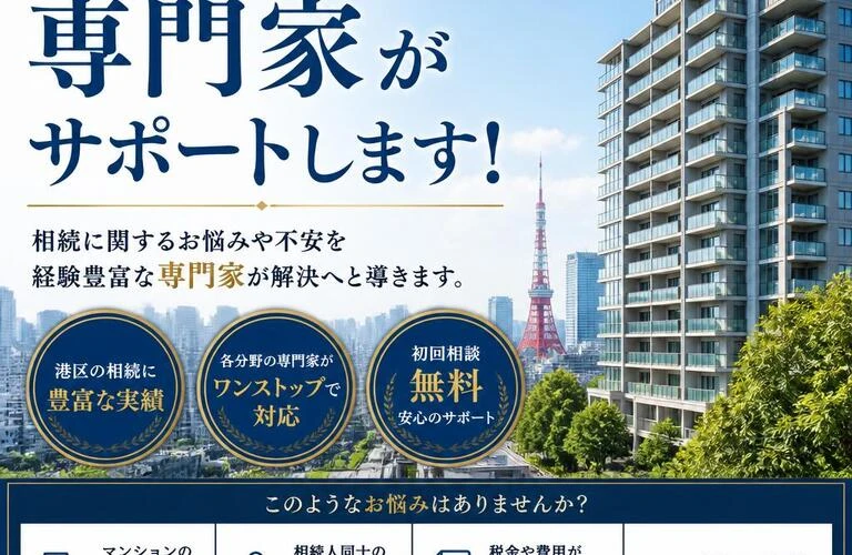 港区のマンション相続、専門家がサポートします！