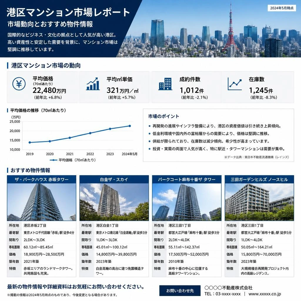 港区のマンション市場動向