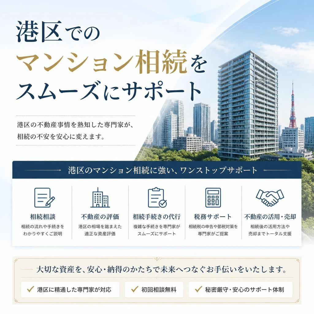 港区でのマンション相続をスムーズにサポート