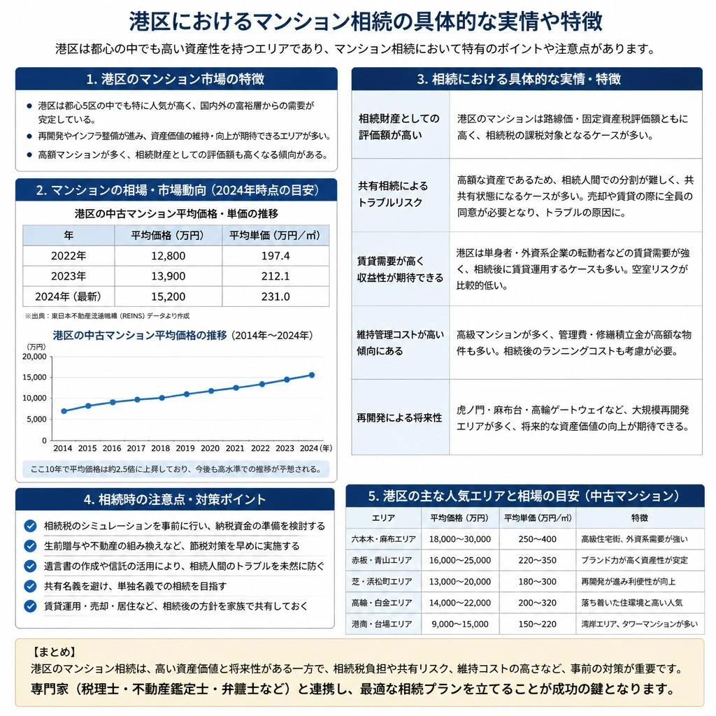 港区での相続の実情