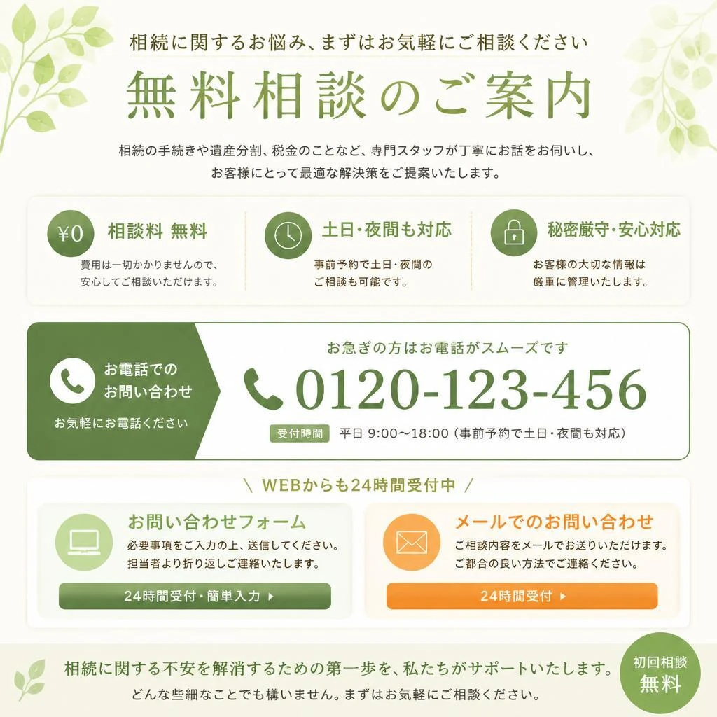 お問い合わせ・無料相談