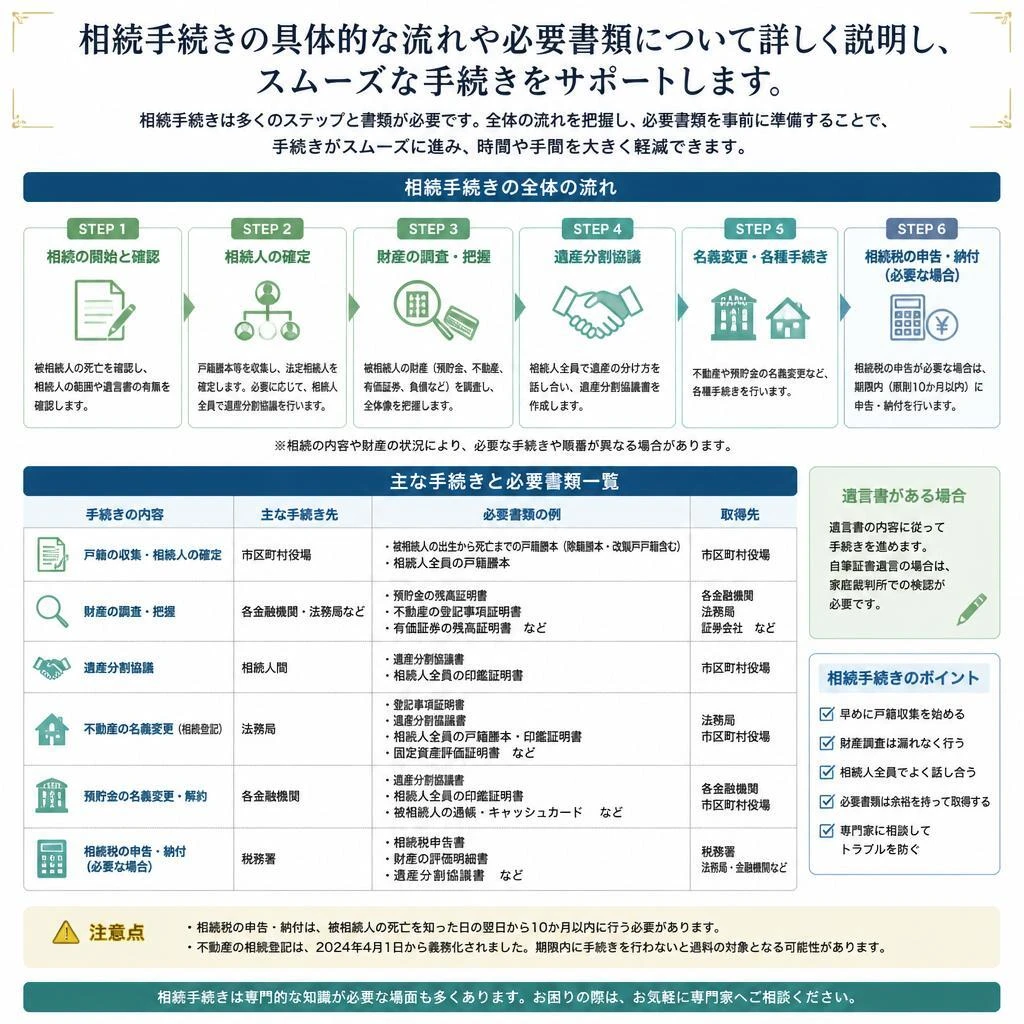相続手続きの流れ