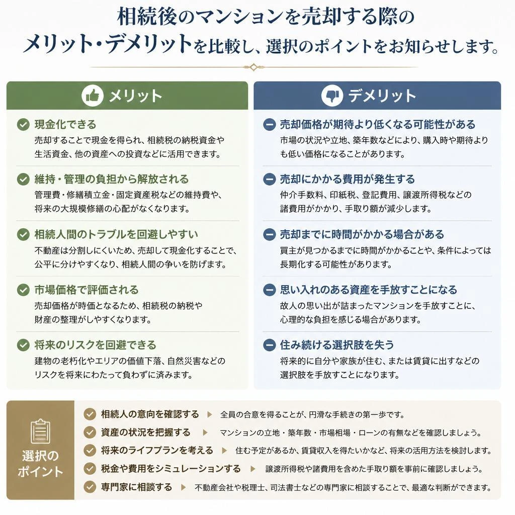 売却のメリットとデメリット