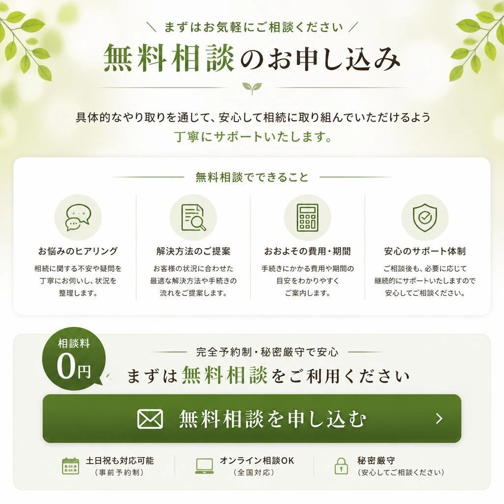 無料相談のお申し込み