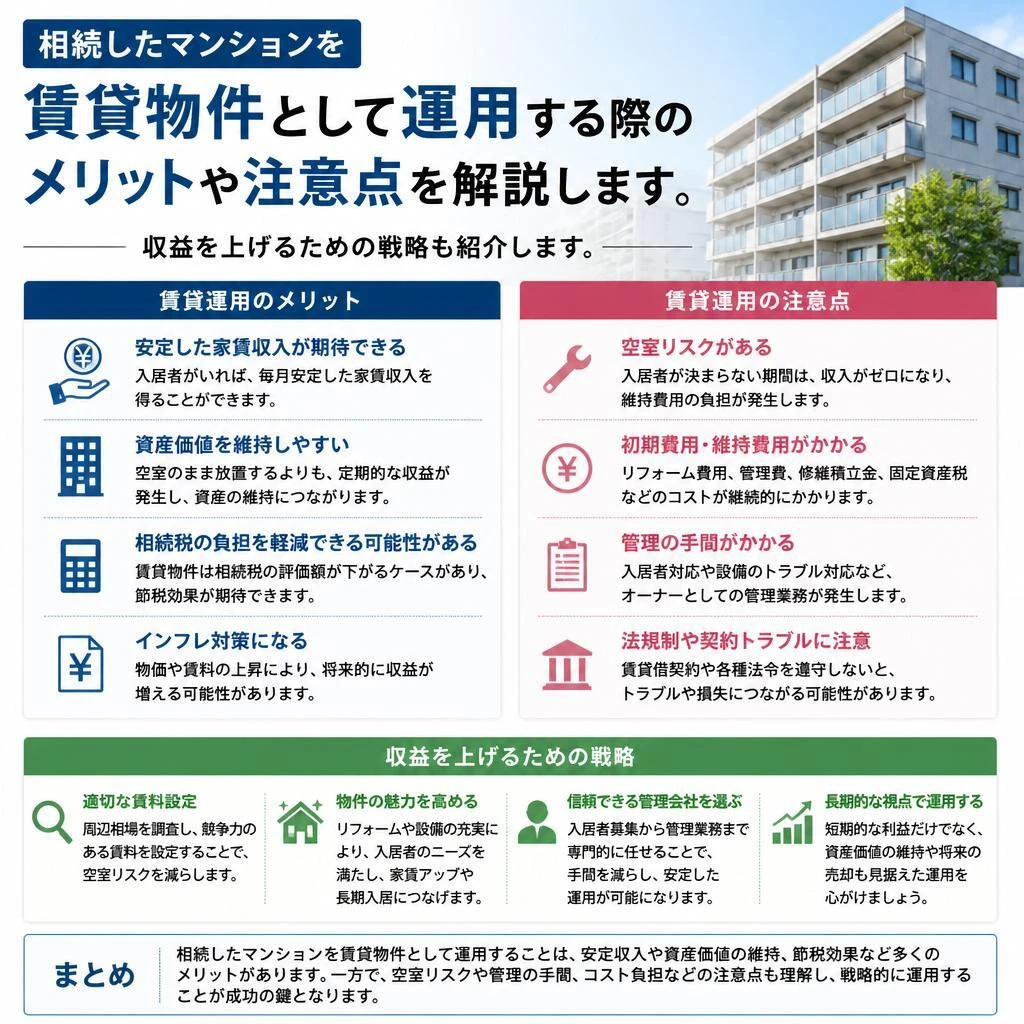 賃貸物件として運用する場合のアドバイス